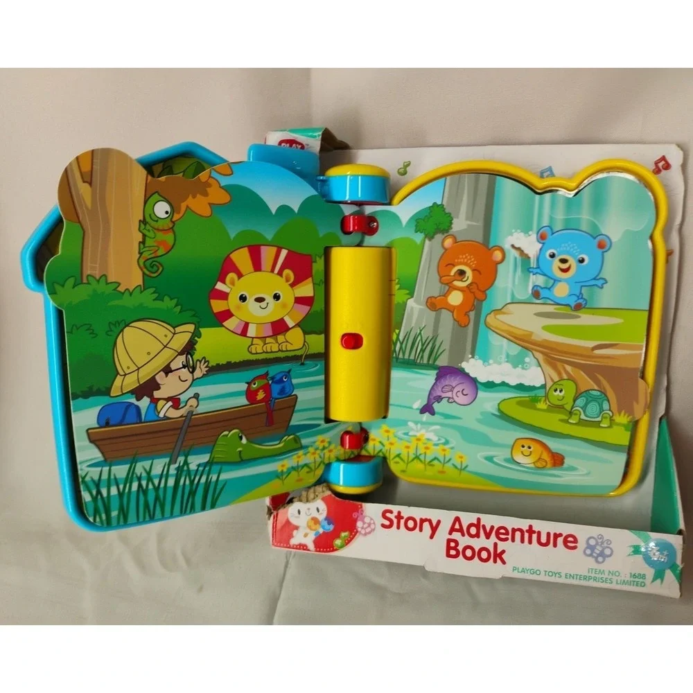 NIB Playgo Story Adventure Book‎ Musical Ages 6m+ Tested & Works Video